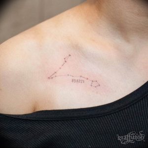 Фото созвездие рыбы тату 12.07.2019 №024 - constellation fish tattoo - tattoo-photo.ru