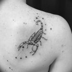 Фото созвездие скорпиона тату 12.07.2019 №009 - constellation scorpion ta - tattoo-photo.ru