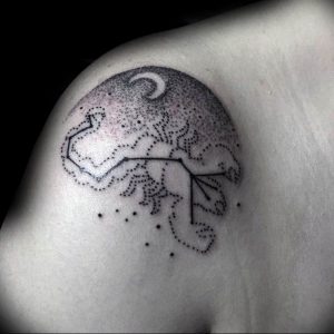 Фото созвездие скорпиона тату 12.07.2019 №014 - constellation scorpion ta - tattoo-photo.ru
