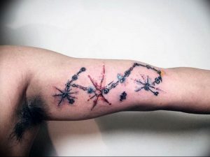 Фото созвездие скорпиона тату 12.07.2019 №015 - constellation scorpion ta - tattoo-photo.ru