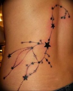Фото созвездие скорпиона тату 12.07.2019 №017 - constellation scorpion ta - tattoo-photo.ru