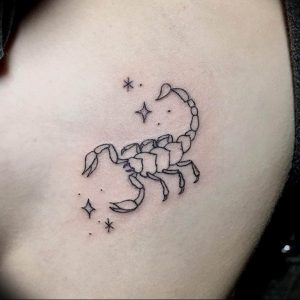 Фото созвездие скорпиона тату 12.07.2019 №022 - constellation scorpion ta - tattoo-photo.ru