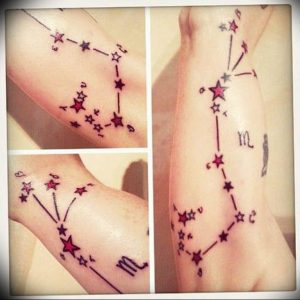 Фото созвездие скорпиона тату 12.07.2019 №038 - constellation scorpion ta - tattoo-photo.ru