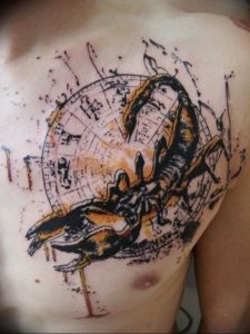 Фото созвездие скорпиона тату 12.07.2019 №043 - constellation scorpion ta - tattoo-photo.ru