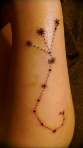Фото созвездие скорпиона тату 12.07.2019 №047 - constellation scorpion ta - tattoo-photo.ru
