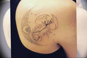 Фото созвездие скорпиона тату 12.07.2019 №069 - constellation scorpion ta - tattoo-photo.ru