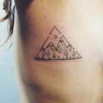 Фото тату горы в треугольнике 23.07.2019 №021 - mountain triangle tattoo - tattoo-photo.ru