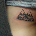 Фото тату горы в треугольнике 23.07.2019 №028 - mountain triangle tattoo - tattoo-photo.ru