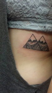 Фото тату горы в треугольнике 23.07.2019 №028 - mountain triangle tattoo - tattoo-photo.ru