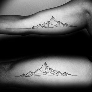 Фото тату горы геометрия 23.07.2019 №005 - mountain tattoo geometry - tattoo-photo.ru
