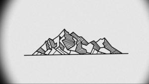 Фото тату горы геометрия 23.07.2019 №011 - mountain tattoo geometry - tattoo-photo.ru