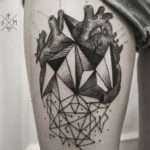 Фото тату горы геометрия 23.07.2019 №032 - mountain tattoo geometry - tattoo-photo.ru