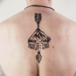 Фото тату горы мужские 23.07.2019 №004 - men's mountains tattoo - tattoo-photo.ru