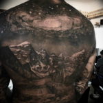 Фото тату горы мужские 23.07.2019 №027 - men's mountains tattoo - tattoo-photo.ru