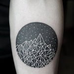 Фото тату горы на предплечье 23.07.2019 №049 - forearm mountain tattoo - tattoo-photo.ru