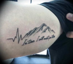 Фото тату горы на руке 23.07.2019 №020 - mountain tattoo on hand - tattoo-photo.ru
