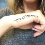 Фото тату горы на руке 23.07.2019 №021 - mountain tattoo on hand - tattoo-photo.ru