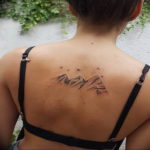 Фото тату горы на спине 23.07.2019 №005 - mountain tattoo on the back - tattoo-photo.ru