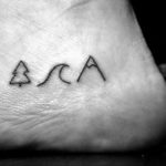 Фото тату море и горы 23.07.2019 №021 - mountain sea tattoo - tattoo-photo.ru