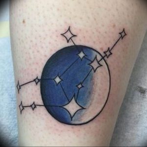 Фото тату созвездие девы 12.07.2019 №003 - tattoo constellation maiden - tattoo-photo.ru