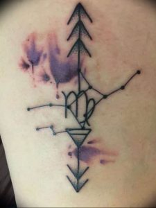 Фото тату созвездие девы 12.07.2019 №005 - tattoo constellation maiden - tattoo-photo.ru