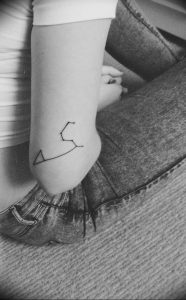 Фото тату созвездие на руке 12.07.2019 №032 - tattoo constellation on arm - tattoo-photo.ru