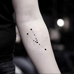 Фото тату созвездие тельца 12.07.2019 №002 - Taurus constellation tattoo - tattoo-photo.ru