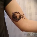 Фото тату улитка 28.07.2019 №027 - snail tattoo - tattoo-photo.ru