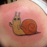 Фото тату улитка 28.07.2019 №091 - snail tattoo - tattoo-photo.ru