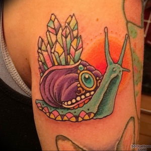 Фото тату улитка 28.07.2019 №103 - snail tattoo - tattoo-photo.ru