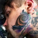 Фото тату улитка 28.07.2019 №123 - snail tattoo - tattoo-photo.ru