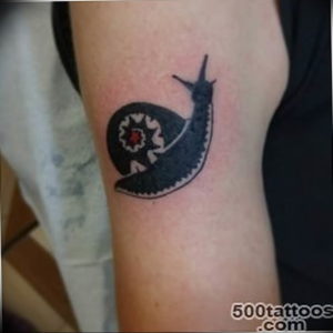 Фото тату улитка 28.07.2019 №142 - snail tattoo - tattoo-photo.ru