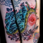 Фото тату улитка 28.07.2019 №164 - snail tattoo - tattoo-photo.ru