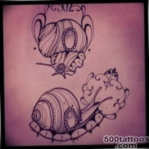 Фото тату улитка 28.07.2019 №167 - snail tattoo - tattoo-photo.ru