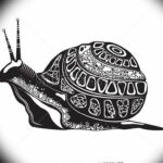 Фото тату улитка 28.07.2019 №174 - snail tattoo - tattoo-photo.ru