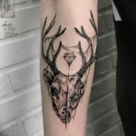 Фото тату череп козла 28.07.2019 №164 - goat skull tattoo - tattoo-photo.ru