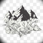 Фото эскиз тату горы 23.07.2019 №015 - sketch of a mountain tattoo - tattoo-photo.ru