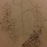 Фото эскиз тату горы 23.07.2019 №104 - sketch of a mountain tattoo - tattoo-photo.ru