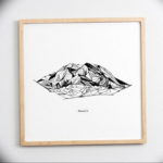 Фото эскиз тату горы 23.07.2019 №116 - sketch of a mountain tattoo - tattoo-photo.ru