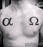 Фото альфа и омега тату 13.08.2019 №026 — alpha and omega tattoo — tattoo-photo.ru