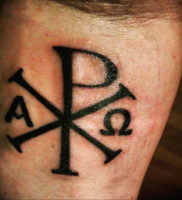 Фото альфа и омега тату 13.08.2019 №030 — alpha and omega tattoo — tattoo-photo.ru