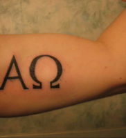Фото альфа и омега тату 13.08.2019 №050 — alpha and omega tattoo — tattoo-photo.ru