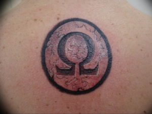 Фото омега тату 13.08.2019 №038 - omega tattoo - tattoo-photo.ru