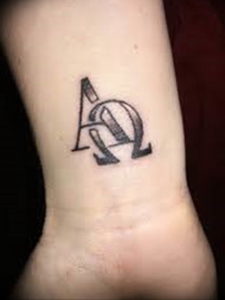 Фото пример альфа и омега тату 13.08.2019 №003 - tattoo alpha beta omeg - tattoo-photo.ru