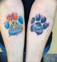 Фото тату лапка собаки 12.08.2019 №046 — dog paw tattoo — tattoo-photo.ru