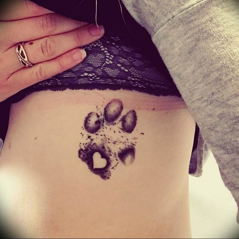 Фото тату лапки 12.08.2019 № 010 - paw tattoo - tattoo-photo.ru.