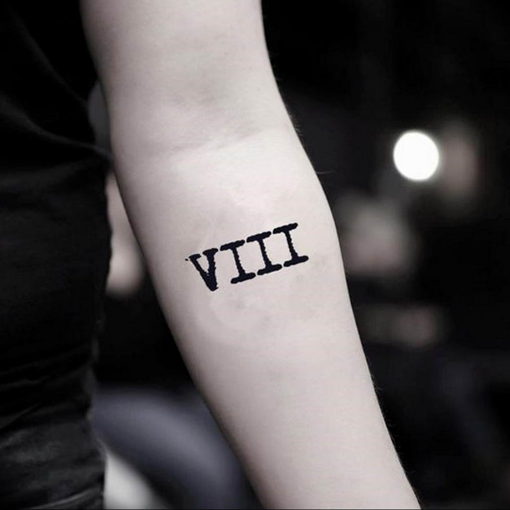 Фото тату цифра 8 21.08.2019 №004 - tattoo number 8 - tattoo-photo.ru
