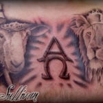 Фото альфа и омега тату 13.08.2019 №064 - alpha and omega tattoo - tattoo-photo.ru