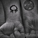 Фото омега тату 13.08.2019 №027 - omega tattoo - tattoo-photo.ru