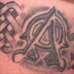 Фото пример альфа и омега тату 13.08.2019 №016 - tattoo alpha beta omeg - tattoo-photo.ru